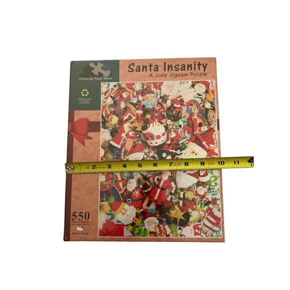 Puzzles That Rock Santa Insanity A Jolly Jigsaw 550pc Puzzle - Picture 6 of 7